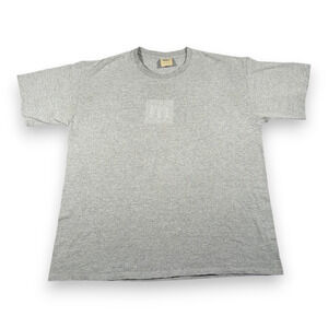 Vintage Mossimo Shirt Adult LARGE Gray Skater Halftone Dot Logo Skater 90s